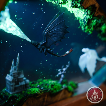 Night Fury & The Castle | HTTYD - closeup