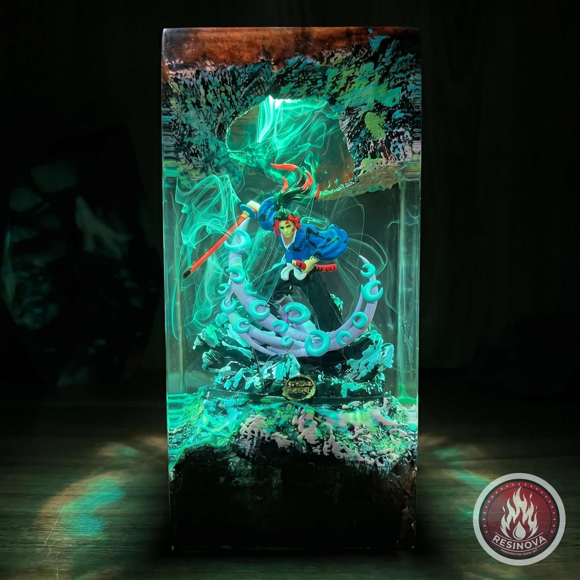 Enmu Resin Lamp | Demon Slayer - dark 1