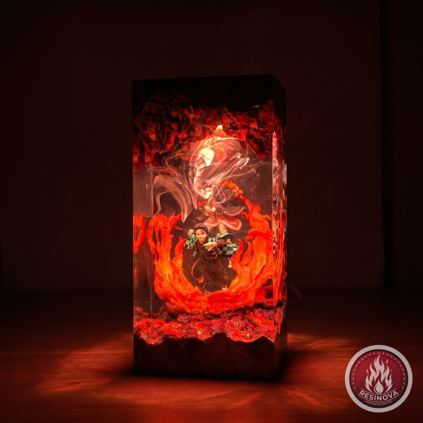 Tanjiro Resin Lamp | Demon Slayer - dark 1