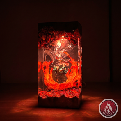 Tanjiro Resin Lamp | Demon Slayer - dark 1