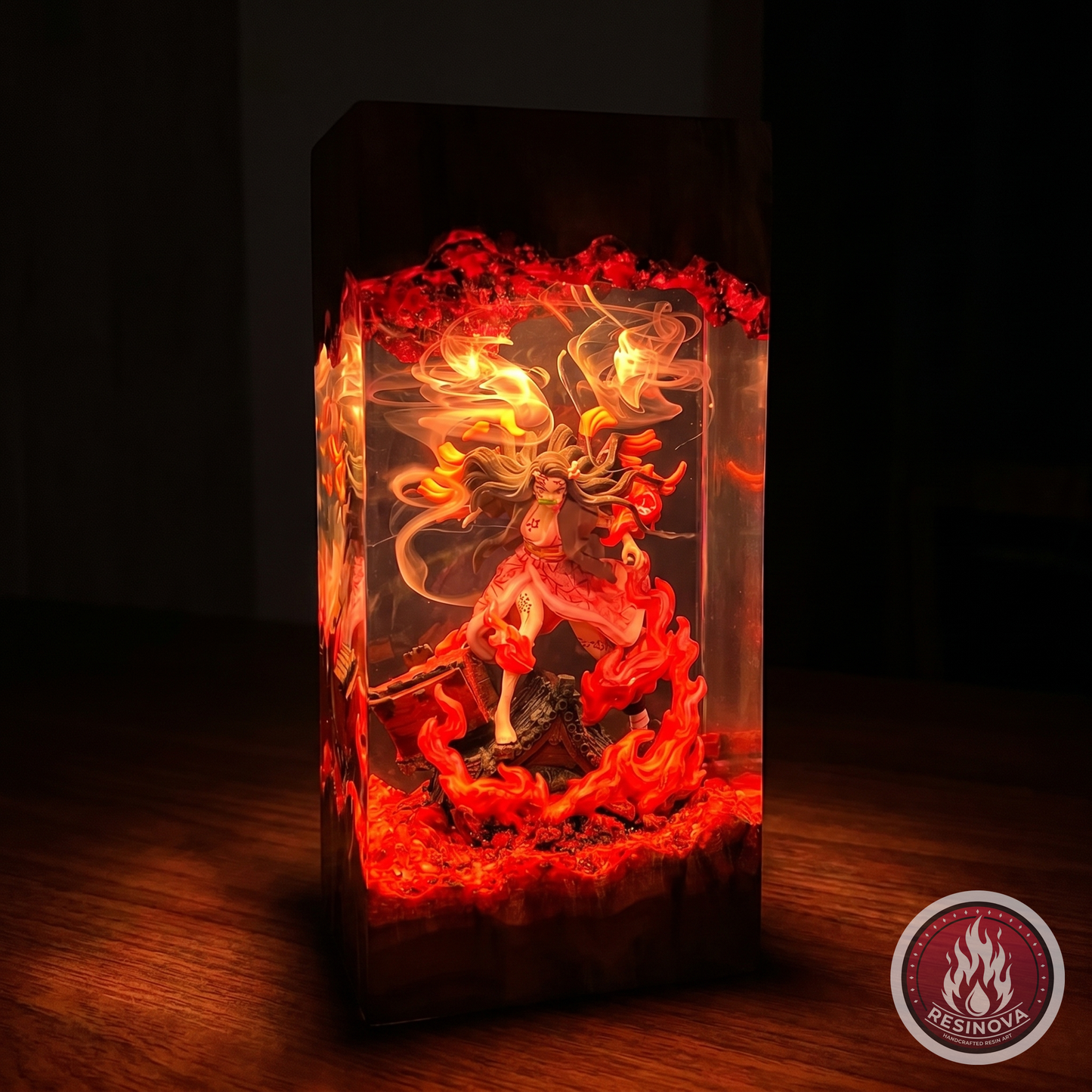 Nezuko Resin Lamp | Demon Slayer - dark 2
