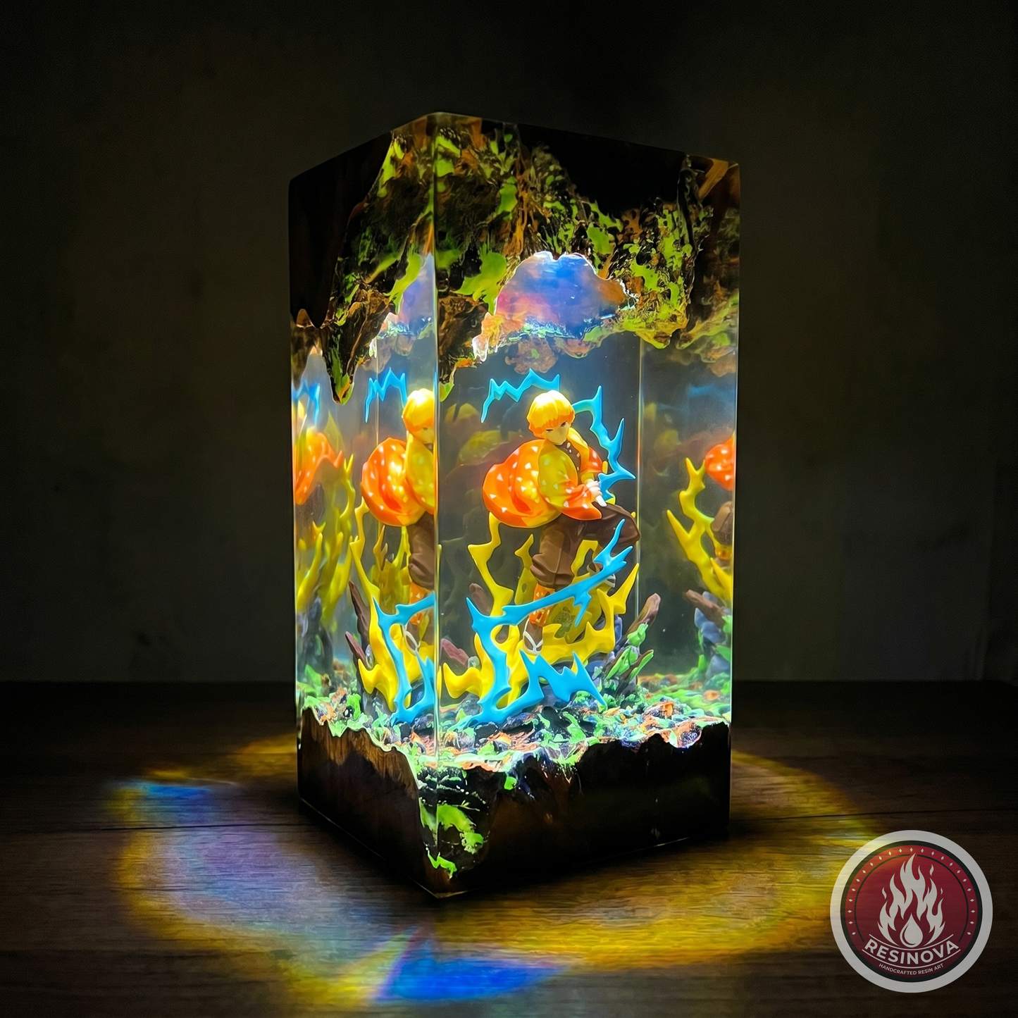 Zenitsu Resin Lamp | Demon Slayer - dark 2