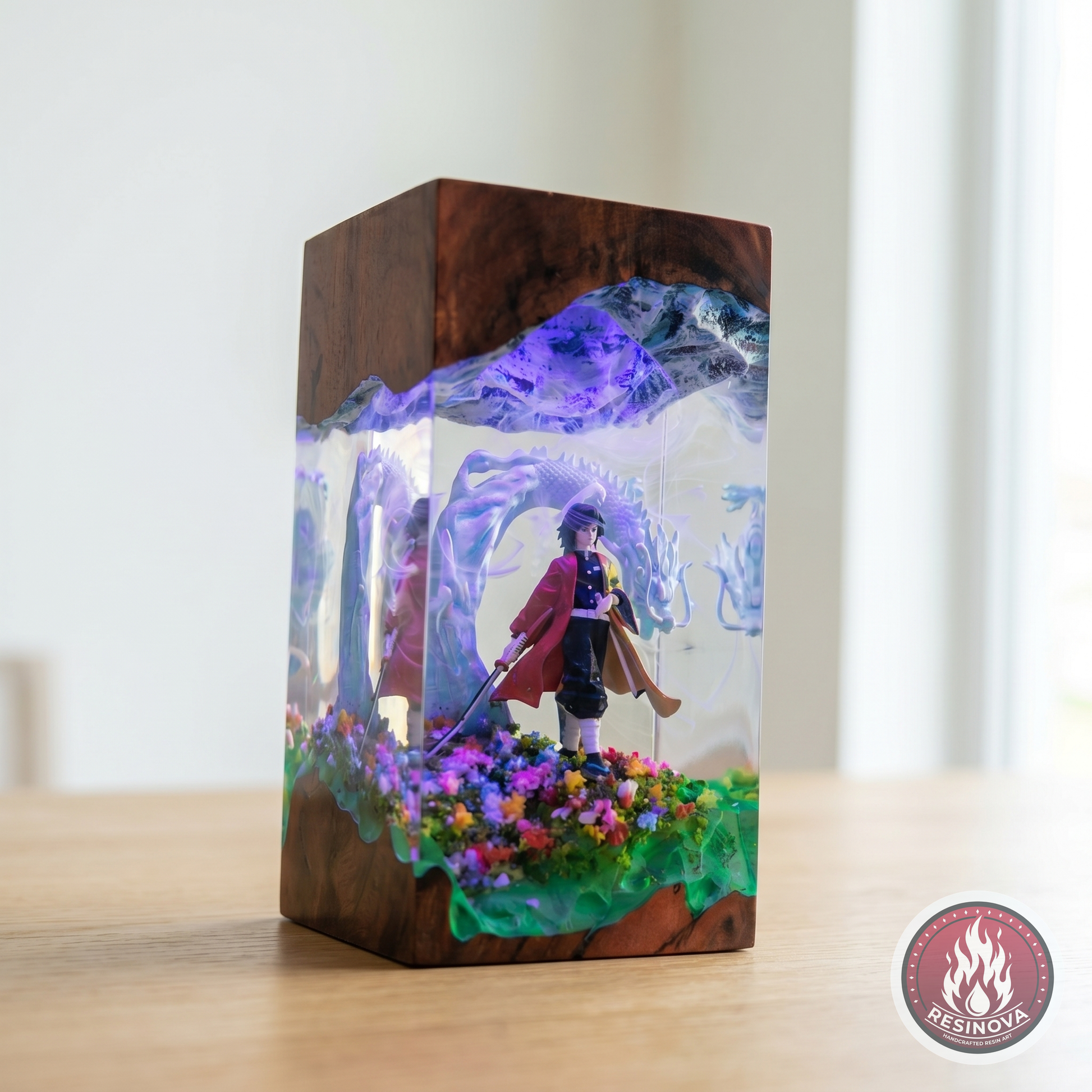 Giyu Resin Lamp | Demon Slayer - daylight 1