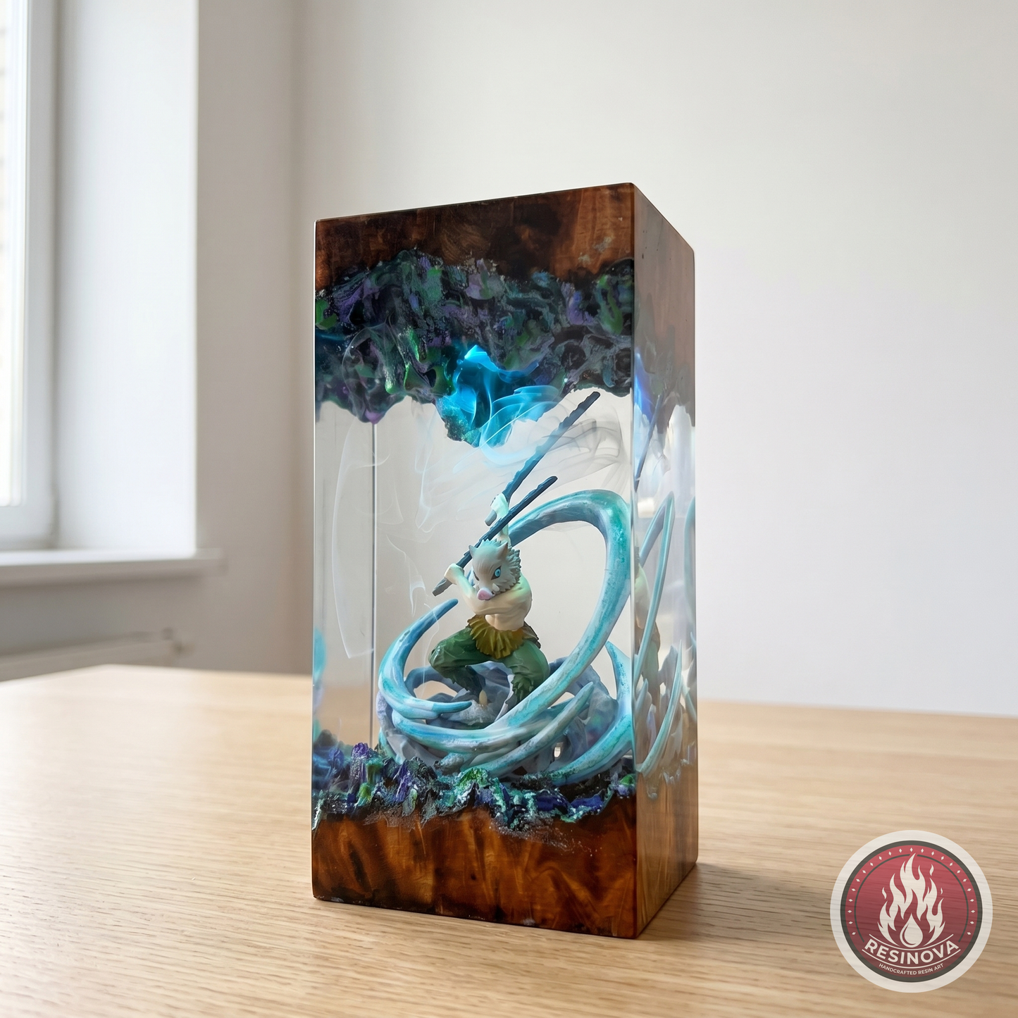 Inosuke Resin Lamp | Demon Slayer - daylight 1