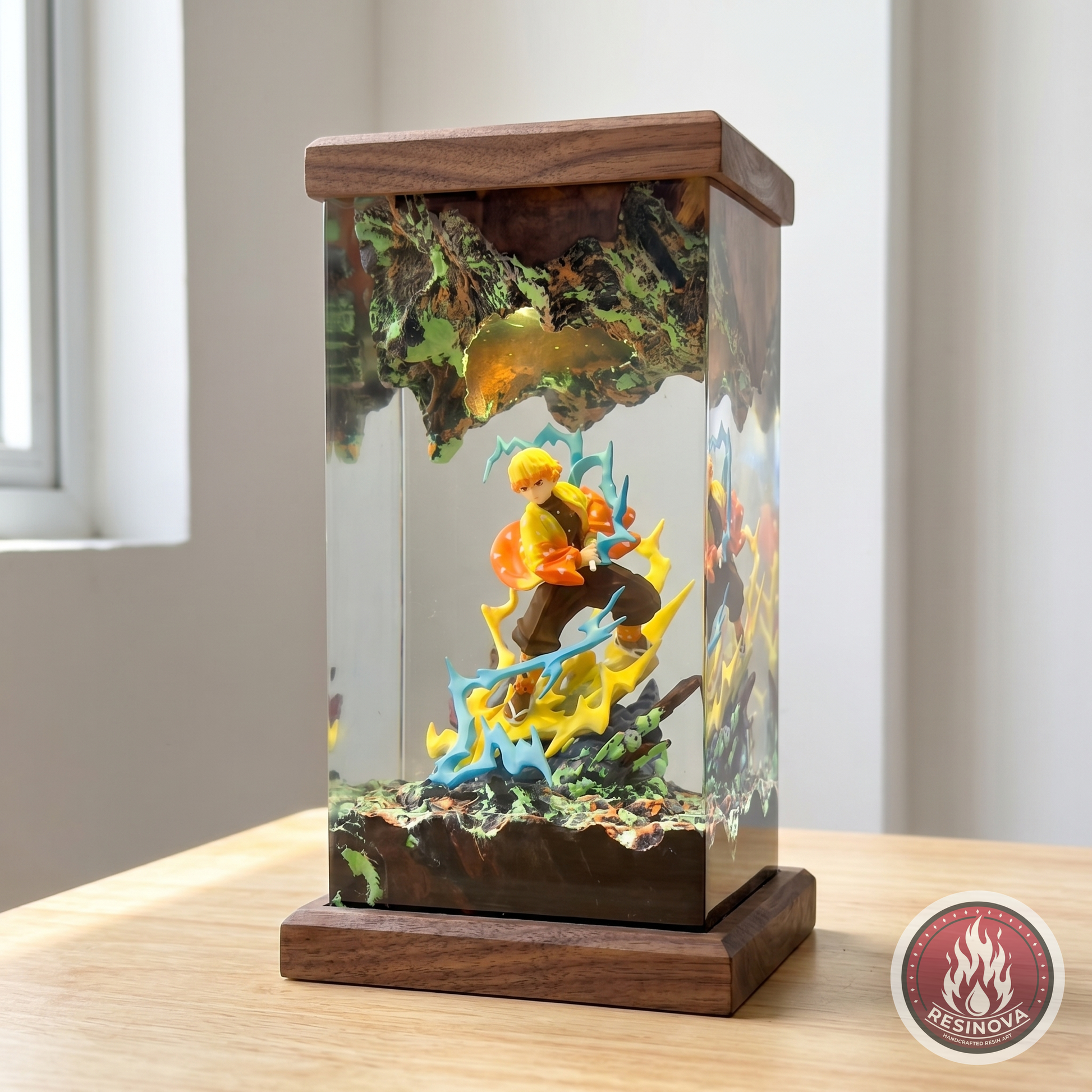 Zenitsu Resin Lamp | Demon Slayer - daylight 1