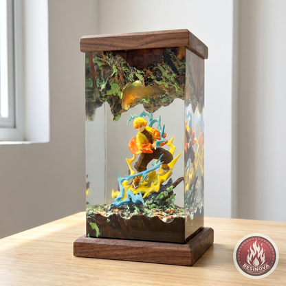 Zenitsu Resin Lamp | Demon Slayer - daylight 1
