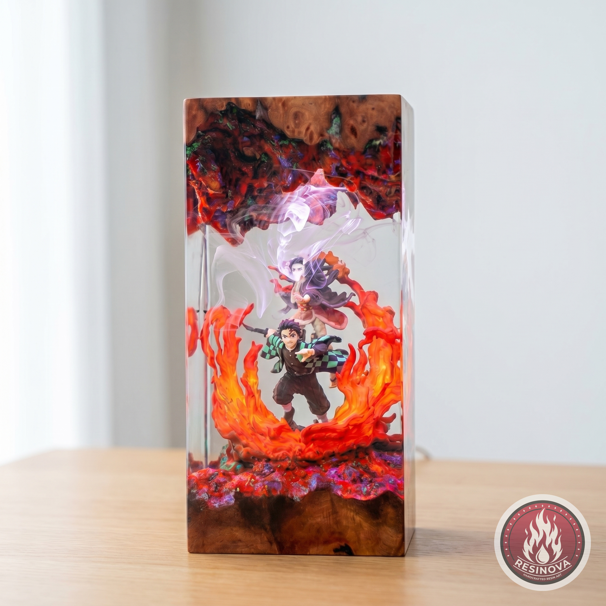 Tanjiro Resin Lamp | Demon Slayer - daylight 1