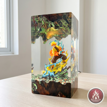 Zenitsu Resin Lamp | Demon Slayer - daylight 2