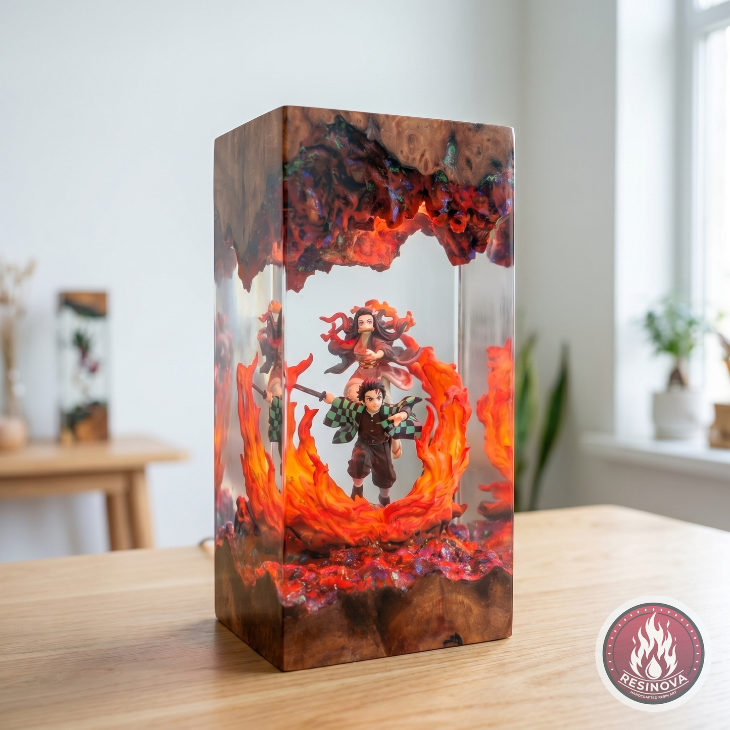 Tanjiro Resin Lamp | Demon Slayer - daylight 2
