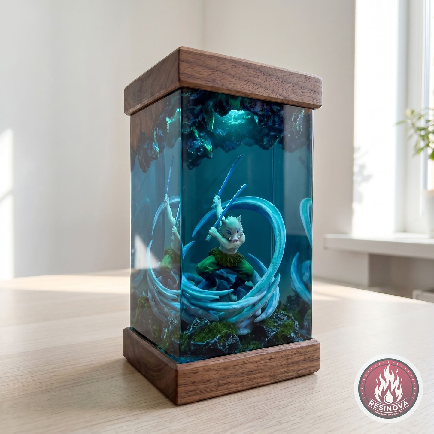 Inosuke Resin Lamp | Demon Slayer - daylight 2