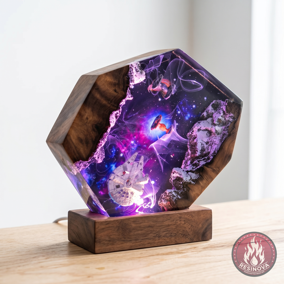 Falcon & The Nebula | Star Wars Lamp
