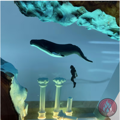 Whale Resin Lamp