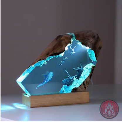 Pirate ship Resin Lamp