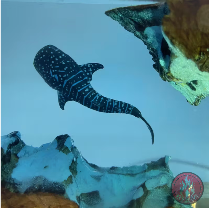 Whale and Divers Resin Lamps
