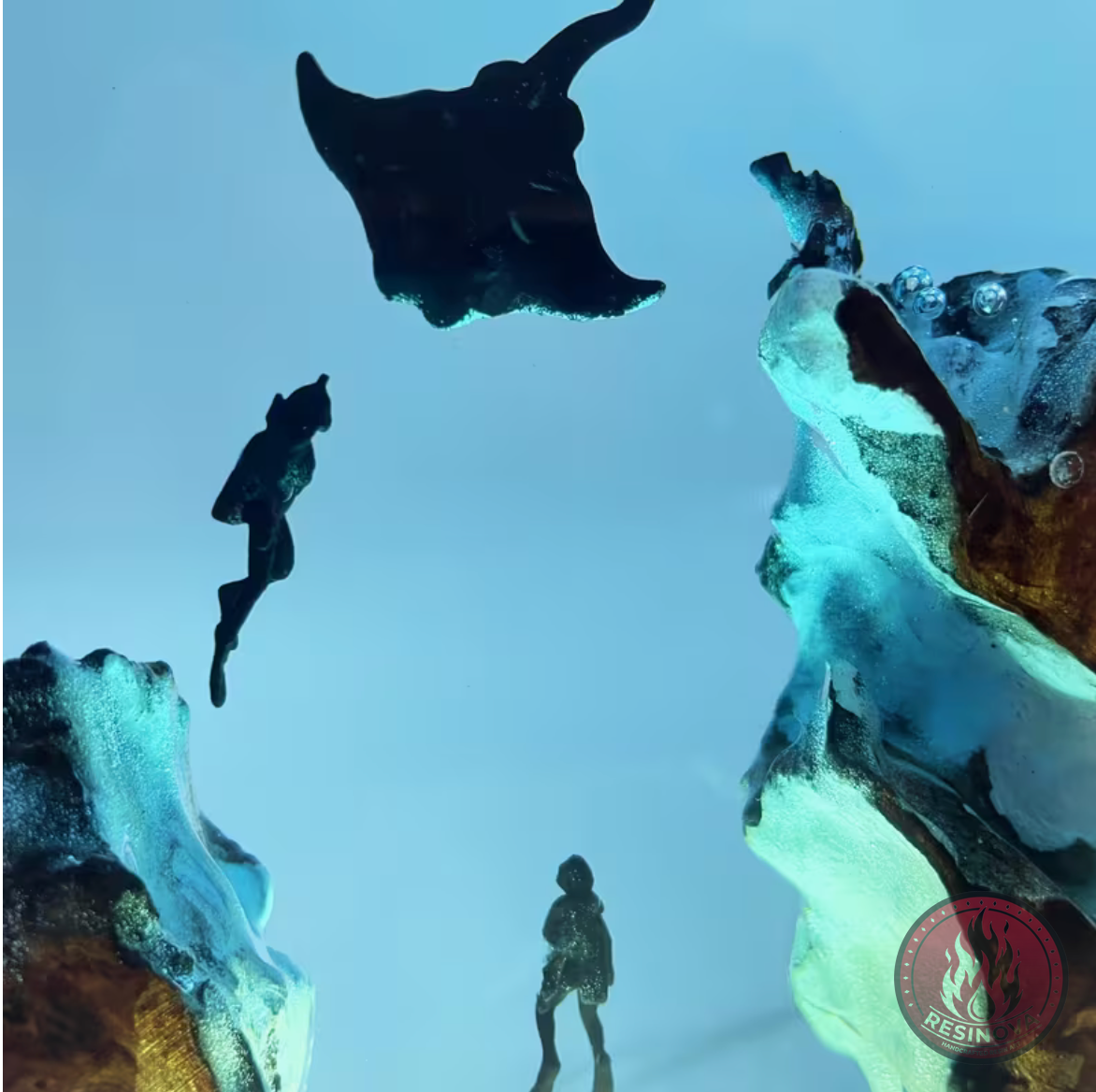 Batfish Resin Lamp