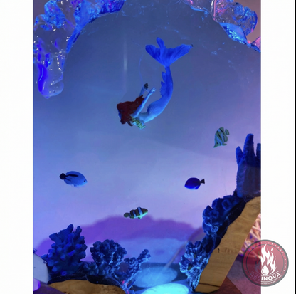 The little mermaid Resin Lamp