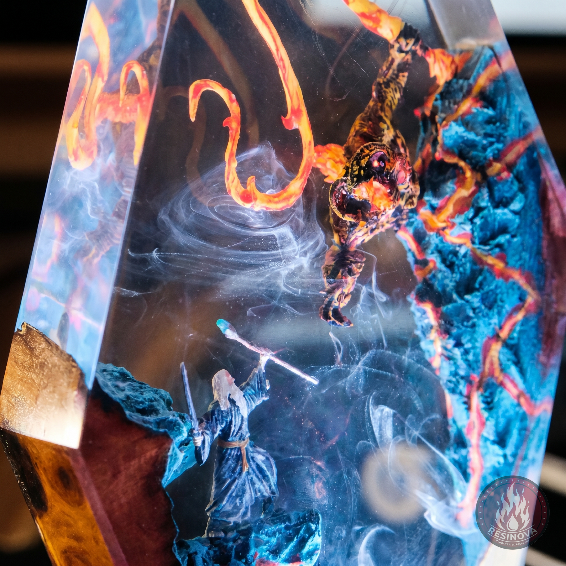 Balrog vs Gandalf LOTR Resin Lamp 5