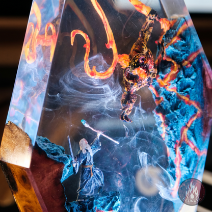 Balrog vs Gandalf LOTR Resin Lamp 5