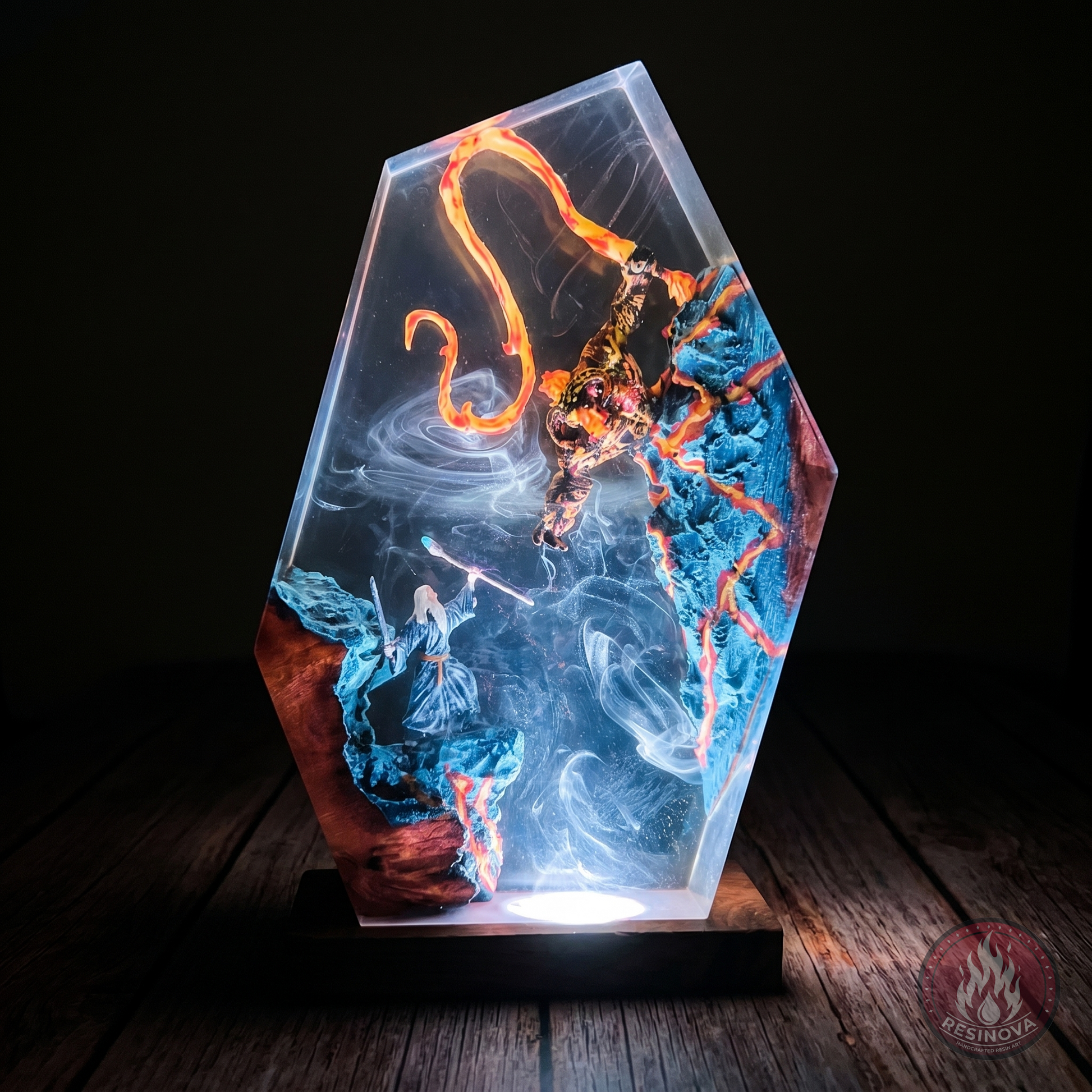 Balrog vs Gandalf LOTR Resin Lamp 3
