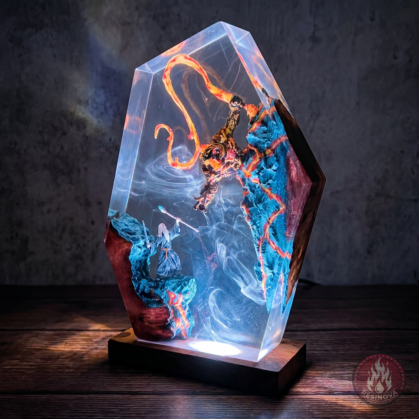 Balrog vs Gandalf LOTR Resin Lamp 4