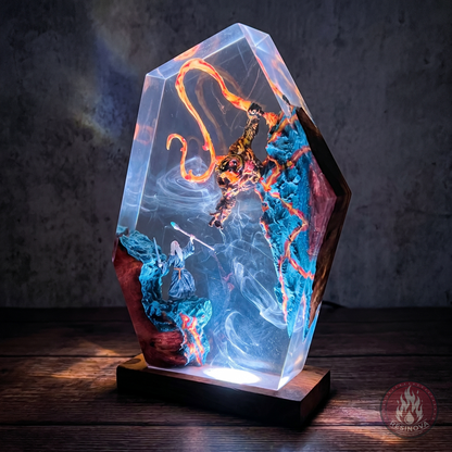 Balrog vs Gandalf LOTR Resin Lamp 4
