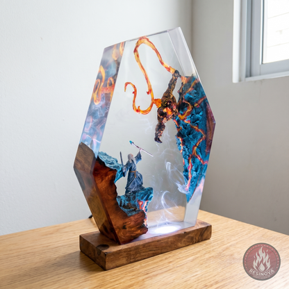 Balrog vs Gandalf LOTR Resin Lamp 2